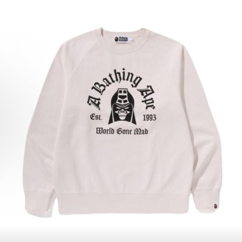 Bape Camo Ape Head Graphic Washed Oversized Crewneck Streetwear
