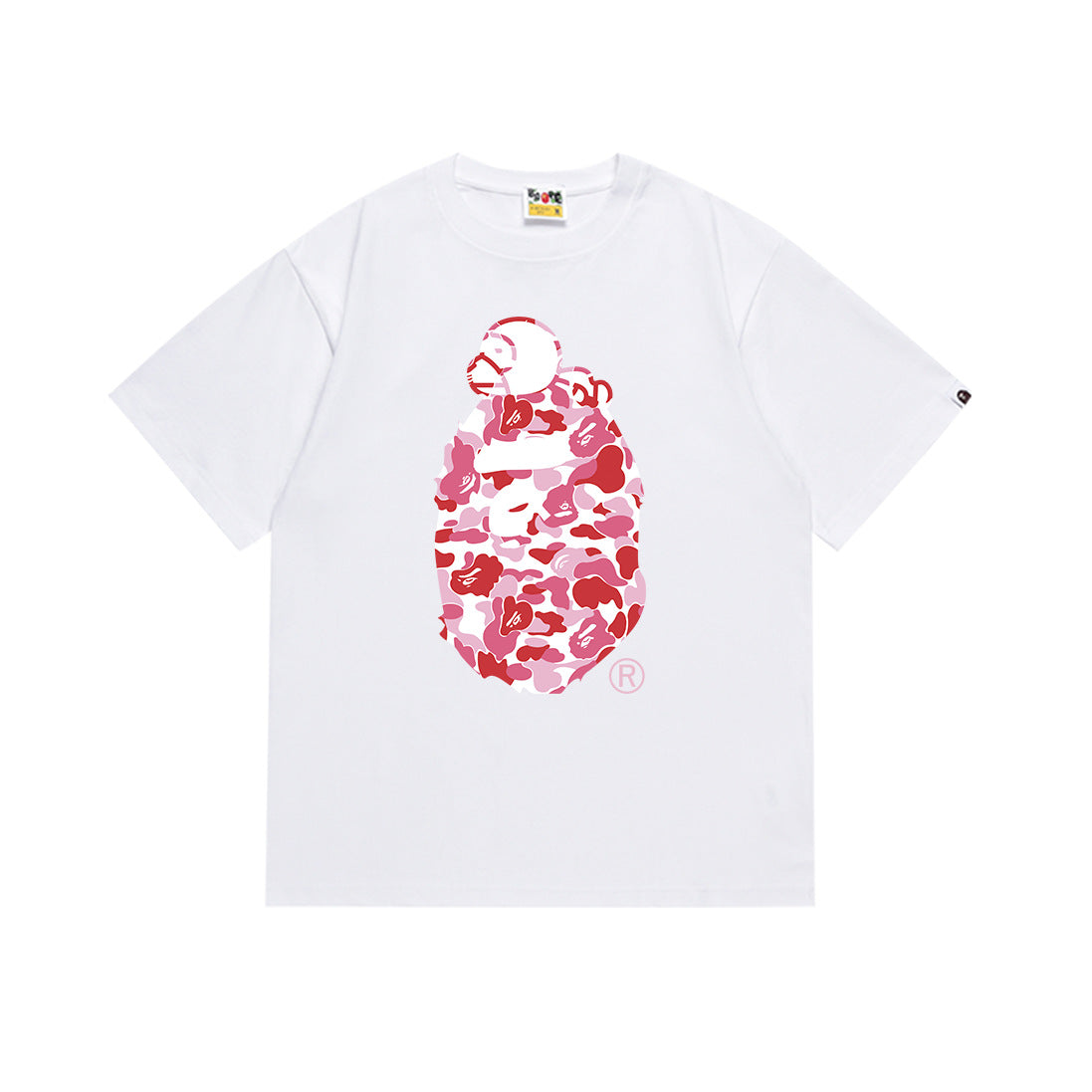 BAPE Camo Ape Head Graphic Print Short Sleeve Tee Streetwear Unisex