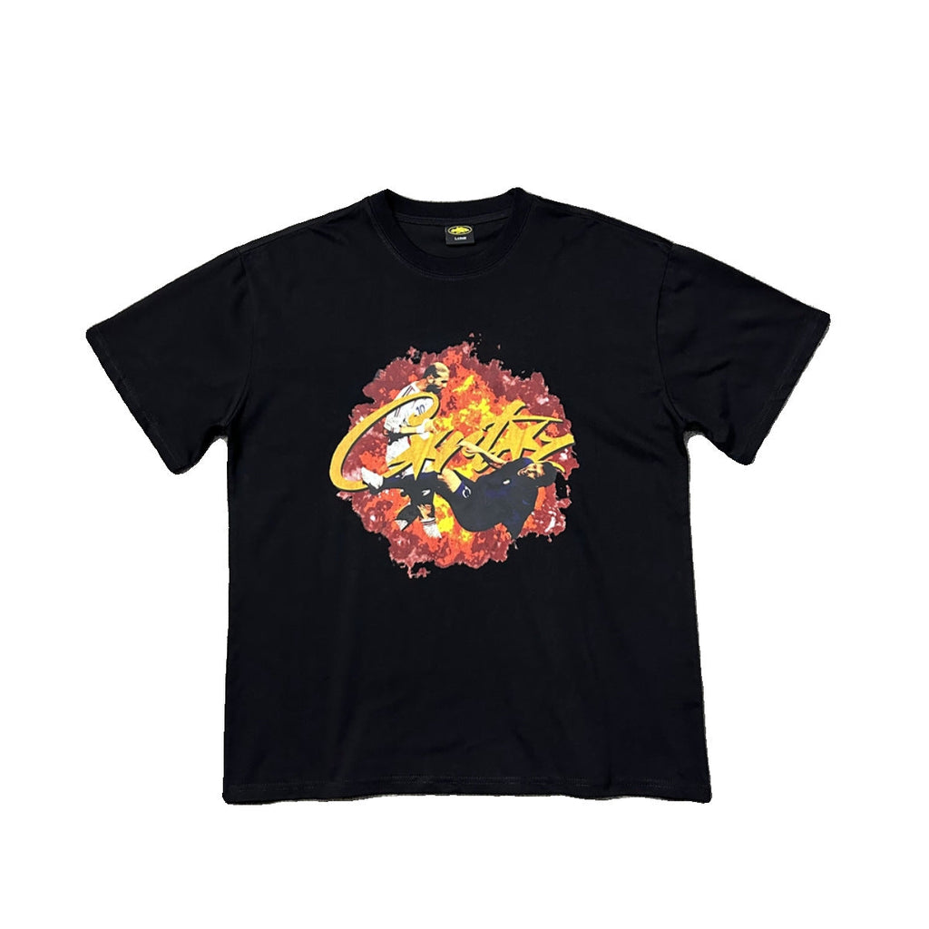 2026 New Corteiz Graphic Print Tee Loose Casual Streetwear T-Shirt