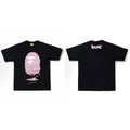 BAPE Ape Head Camo Shark Print Crew Neck Short Sleeve T‑Shirt Unisex