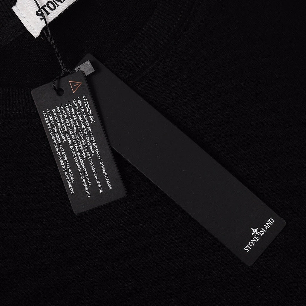 Stone Island Compass Print Crewneck Sweatshirt Men Autumn Pullover
