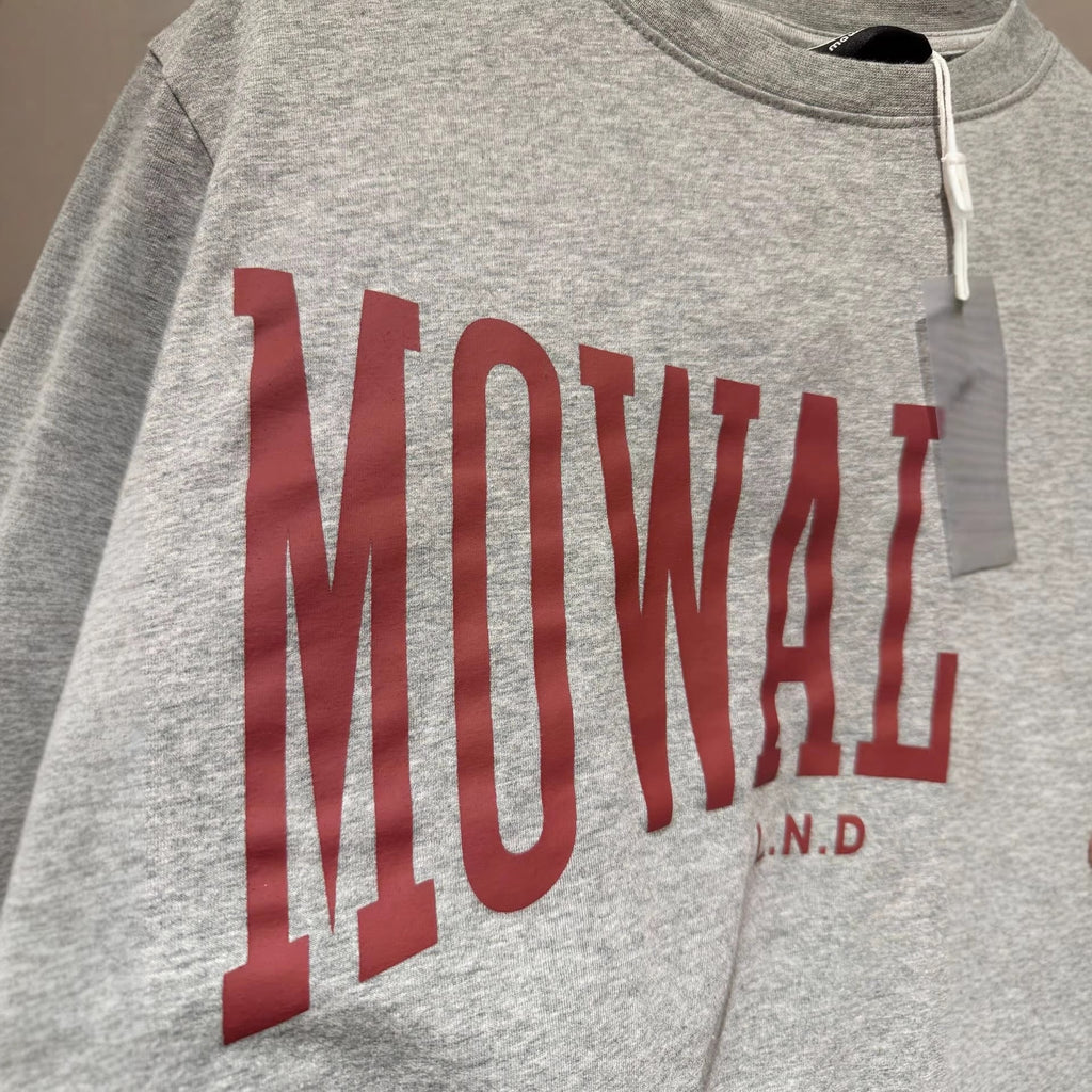 Mowalola Vintage Varsity Letter Graphic Crew Neck T-Shirt Unisex