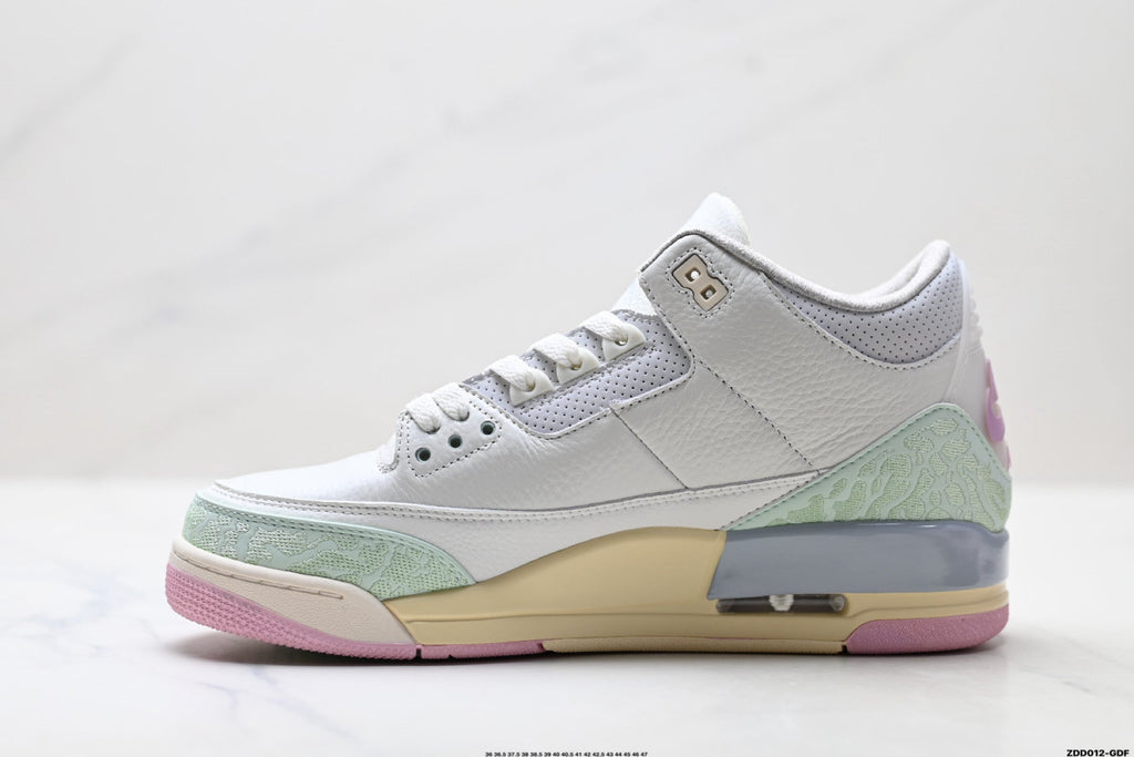 Air Jordan 3 Retro White Mint Pastel Sneakers