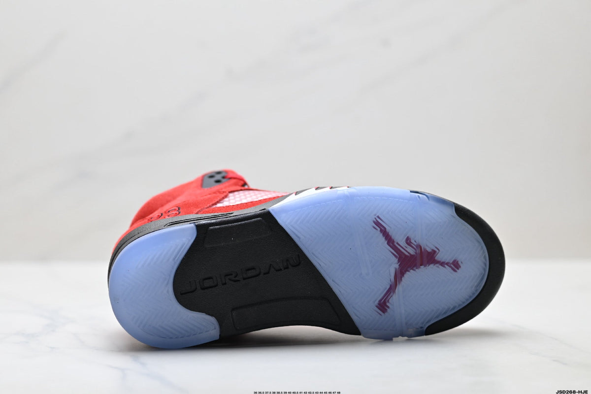 Air Jordan 5 Retro University Red Black Sneakers