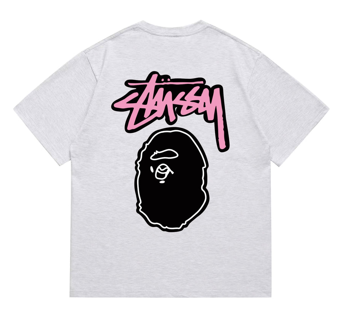 BAPE Dark-Face Graffiti Graphic T-Shirt