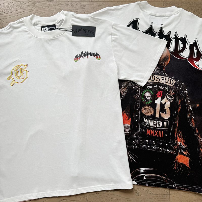 Godspeed Skull Flame Graphic T-Shirt