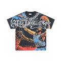 VALE USA Washed Black Graphic T-Shirt