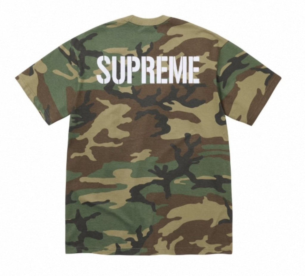 Supreme World Famous Camo Graphic T-Shirt