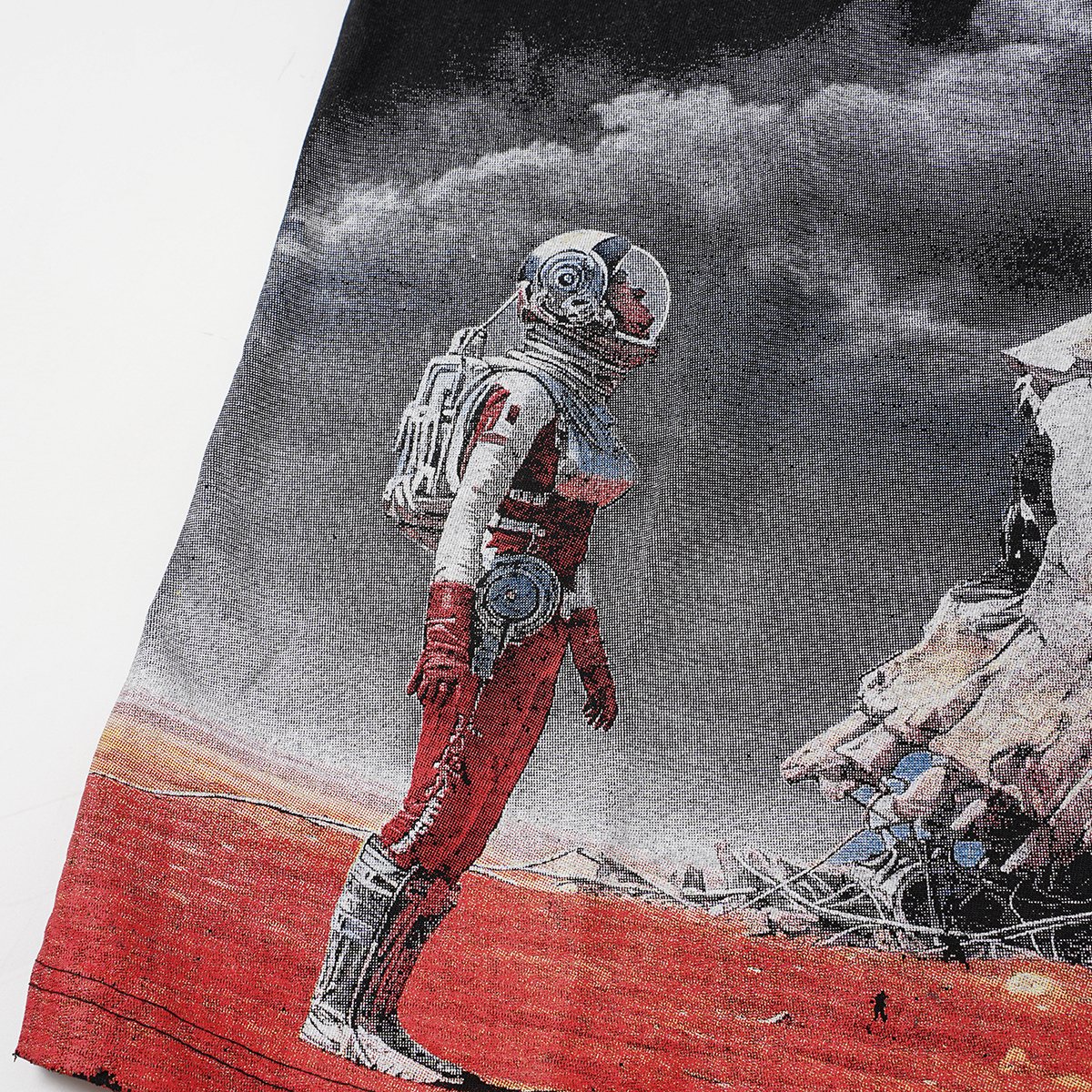 Godspeed Astronaut Skull Graphic T-Shirt