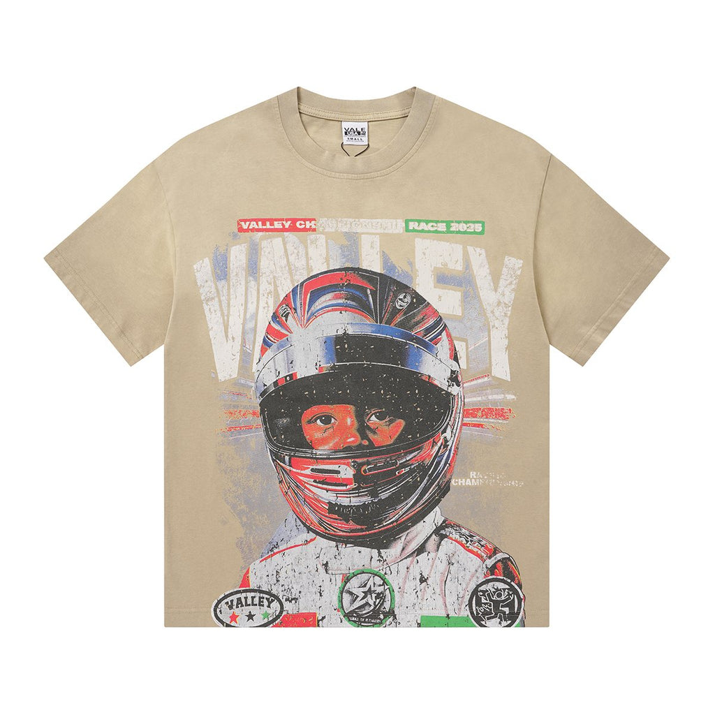 VALLEY Speedway 888 Racing Helmet Graphic T-Shirt