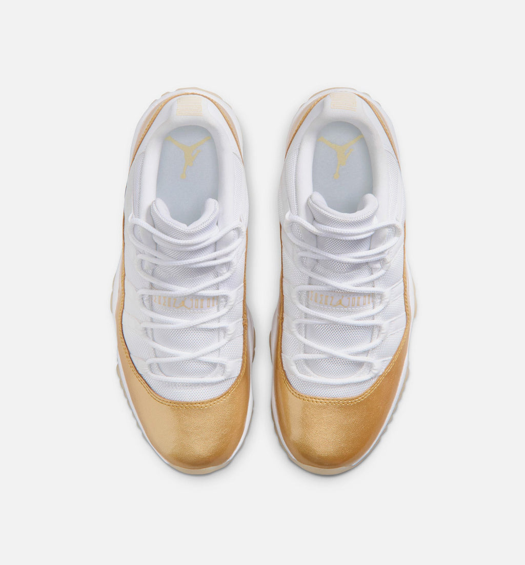 Air Jordan 11 Retro Low Mother's Day – Women's Lifestyle Shoe in White/Metallic Gold/Team Gold