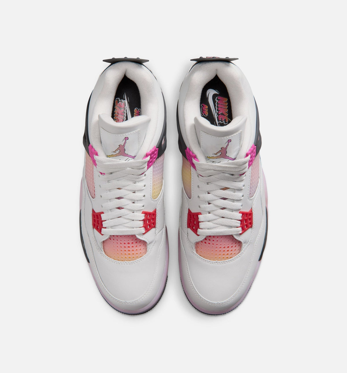 Air Jordan 4 Retro "Comic" Men's Lifestyle Shoes – Off White/Fire Pink/Anthracite