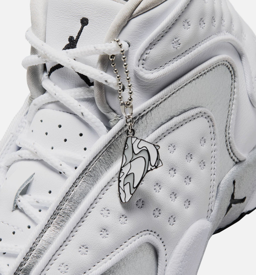 Air Jordan OG Women's Sneakers - White / Black / Metallic Silver