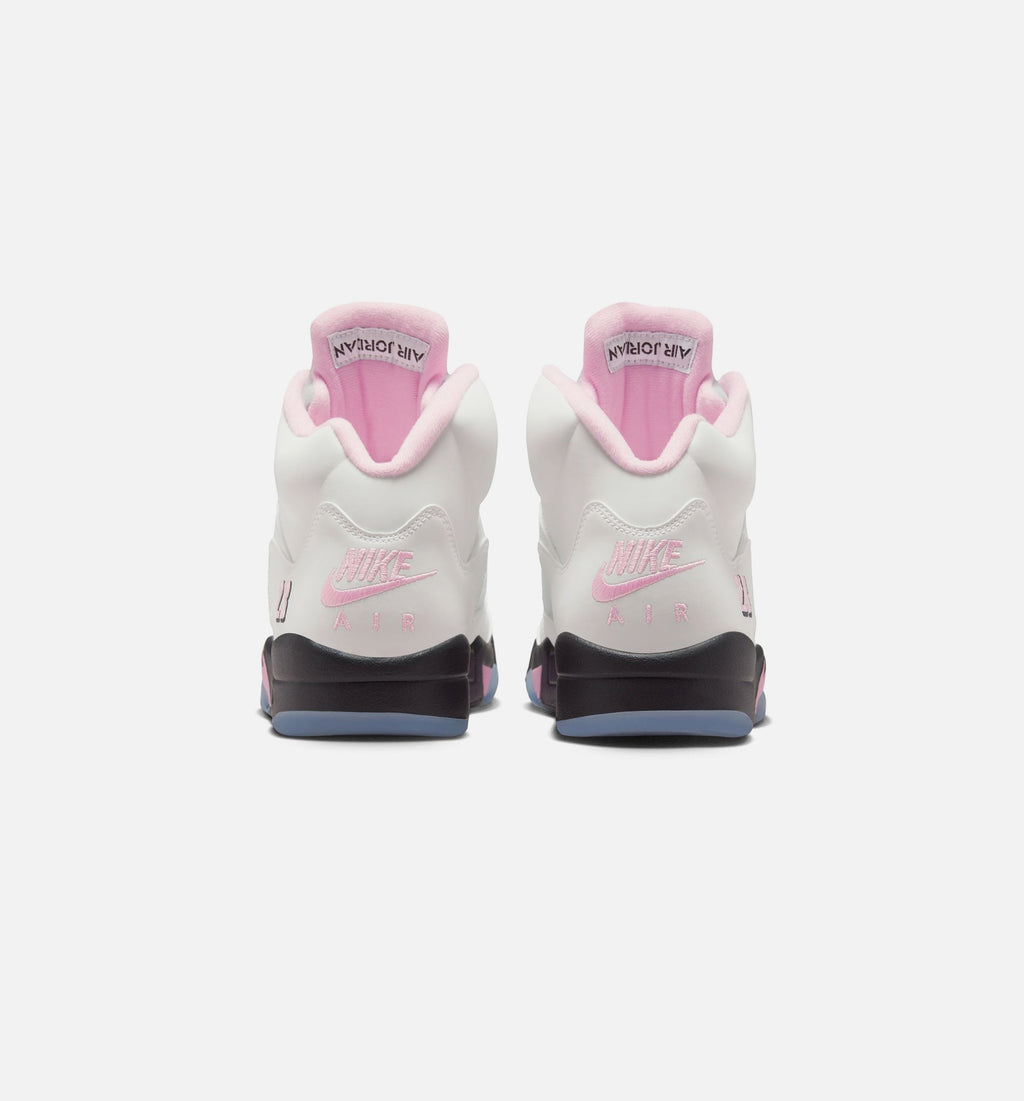 Air Jordan 5 Retro Medium Soft Pink Men's Shoe - White/Soft Pink/Black