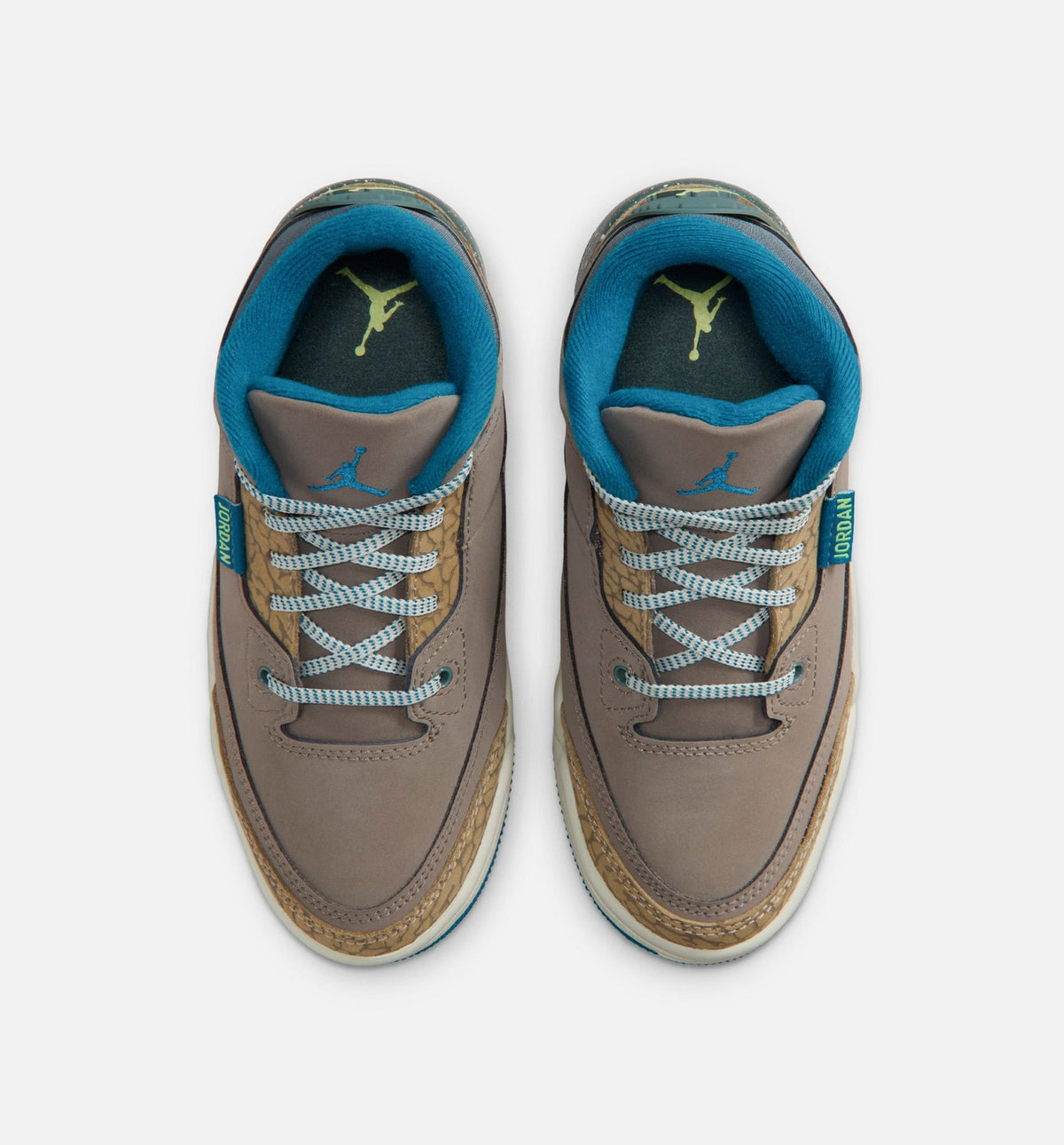 Air Jordan 3 Retro Olive Grey Preschool Lifestyle Shoe – Olive Grey/Green Abyss/Khaki/Sea Glass