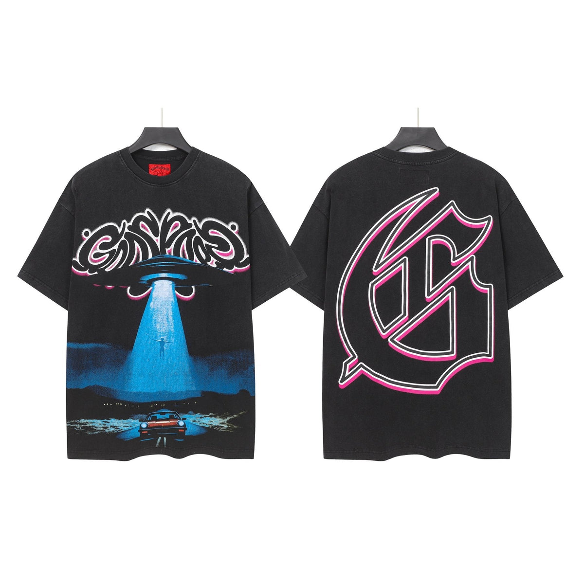 Godspeed UFO Car Graphic Short-Sleeve T-Shirt