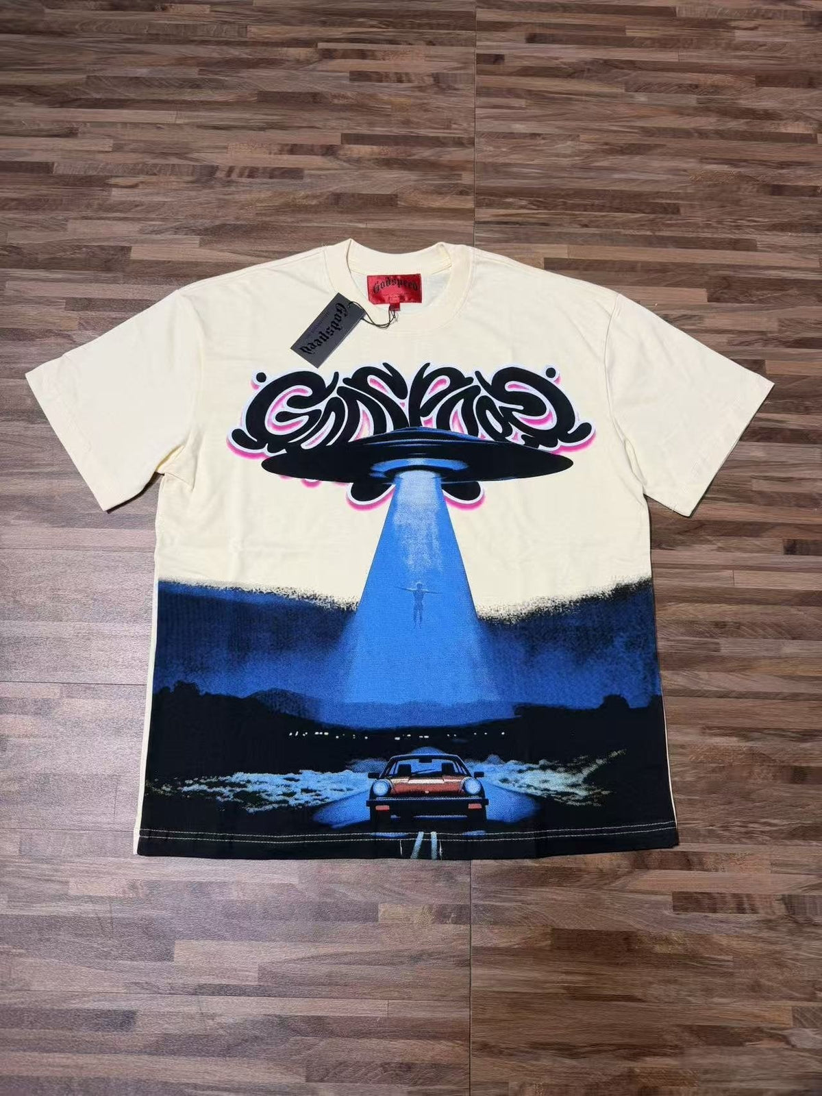 Godspeed UFO Car Graphic Short-Sleeve T-Shirt