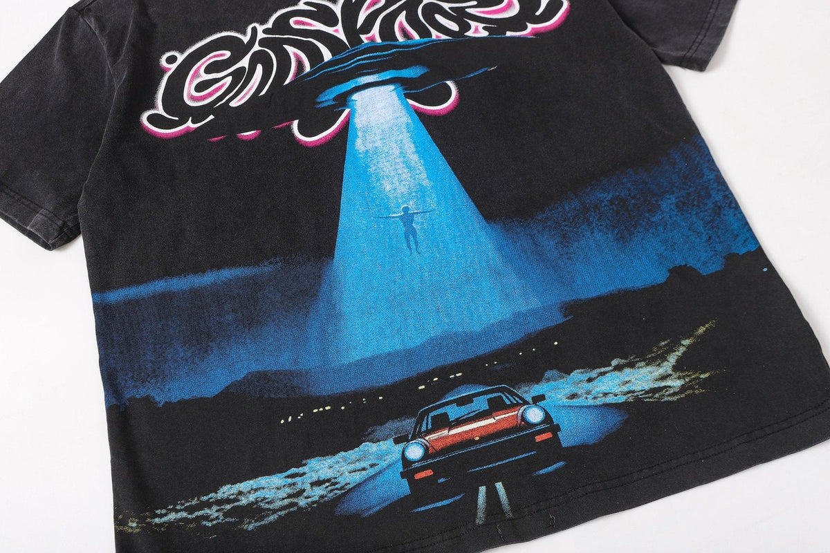 Godspeed UFO Car Graphic Short-Sleeve T-Shirt