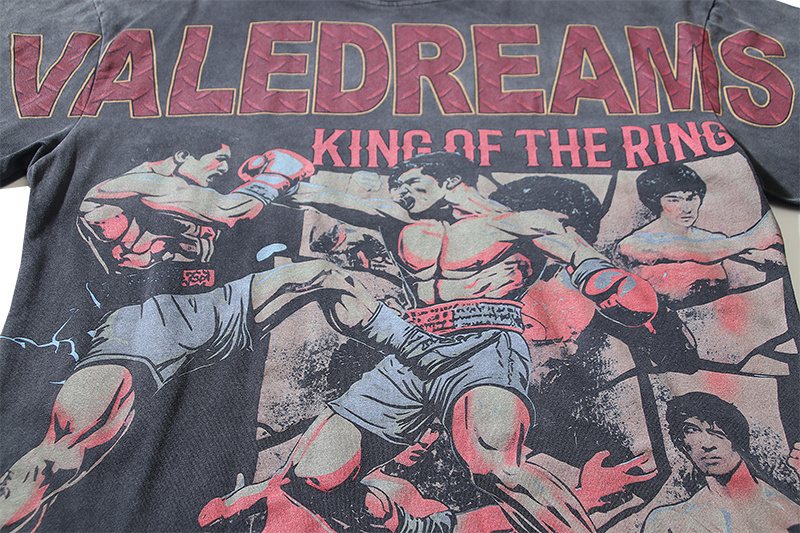 VALE USA King of the Ring Boxing Graphic T-Shirt