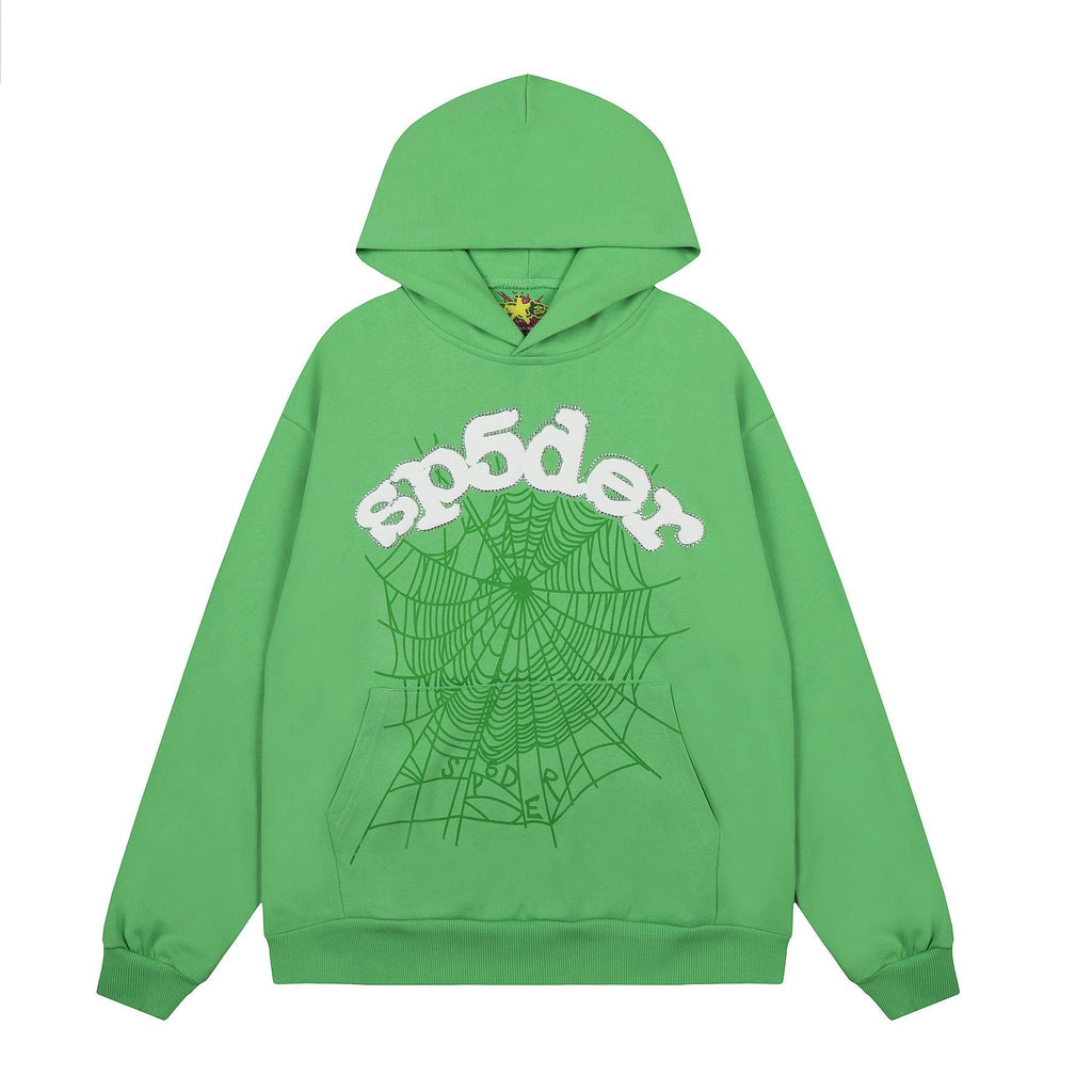 Sp5der Spiderweb Graphic Pullover Hoodie