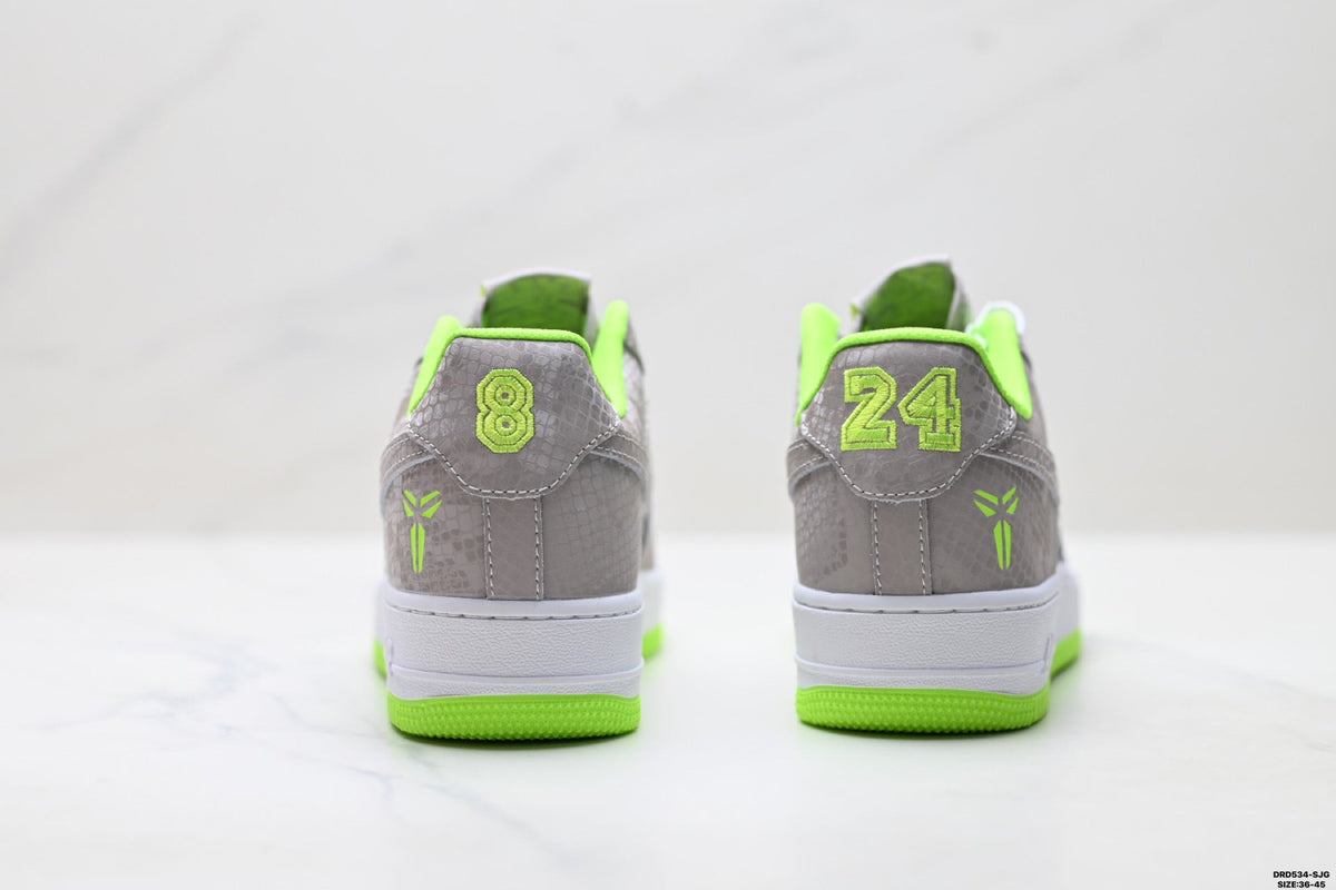 Nike Air Force 1 Low Gray Volt Unisex Sneakers Style 15
