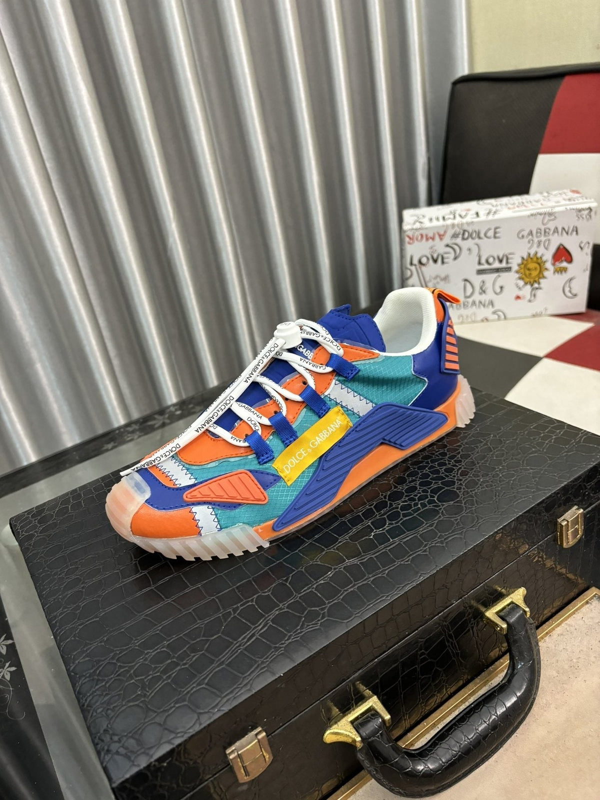 Dolce & Gabbana Colorblock Layered Sneakers