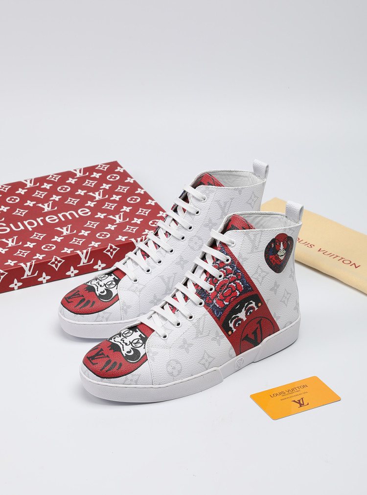 Animal Graphic High-Top Sneakers