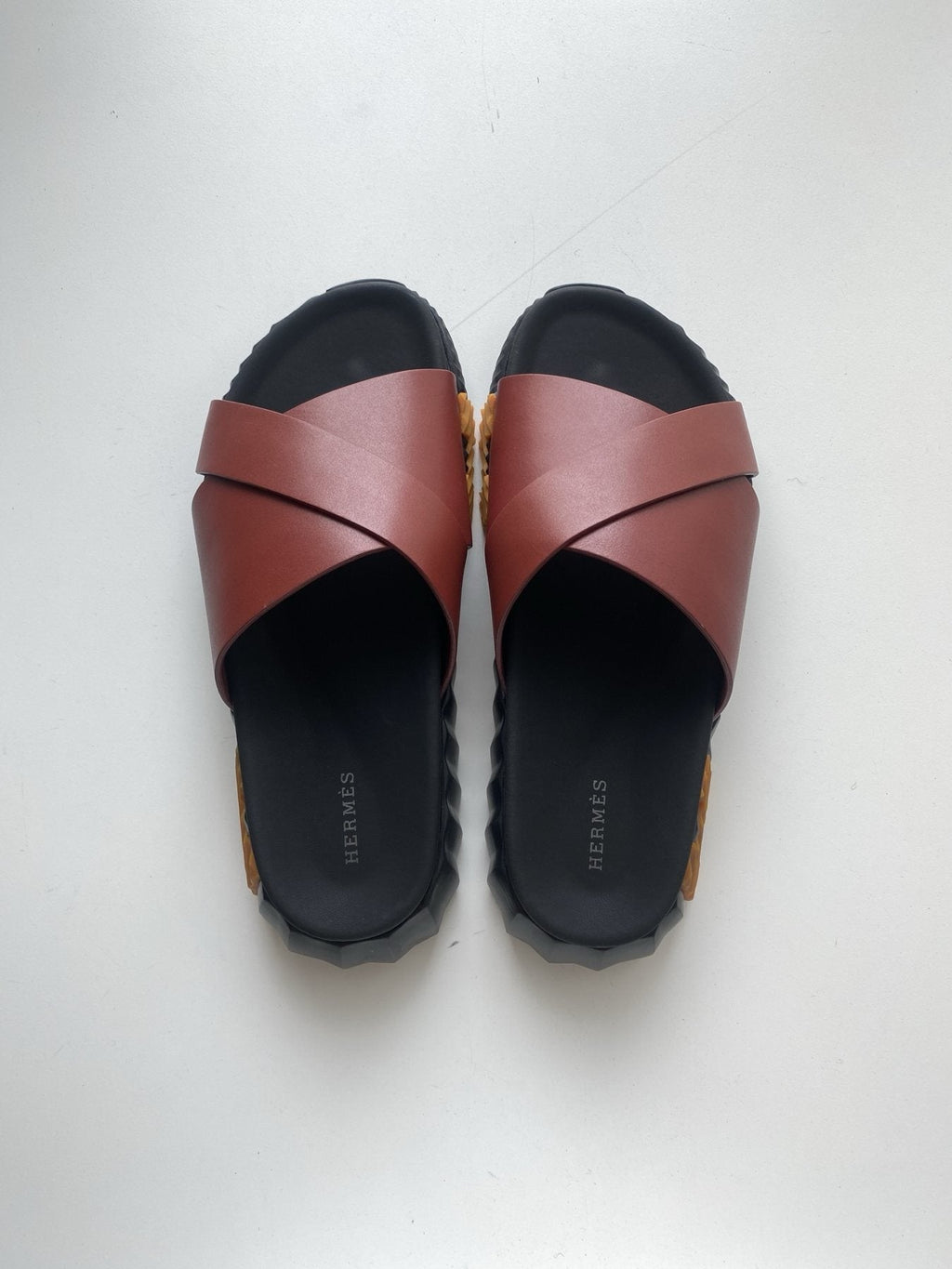 Hermès Cross-Strap Slide Sandals