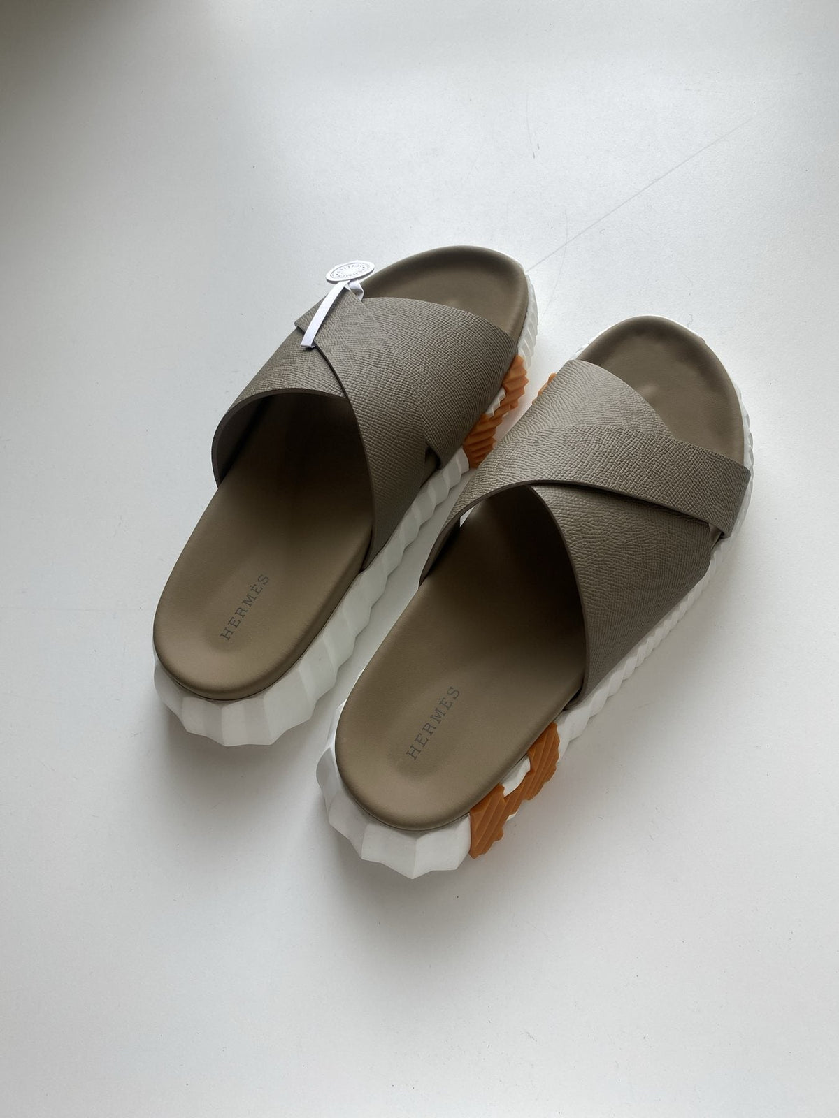 Hermès Cross-Strap Slide Sandals