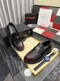 Prada Triangle Plaque Loafers