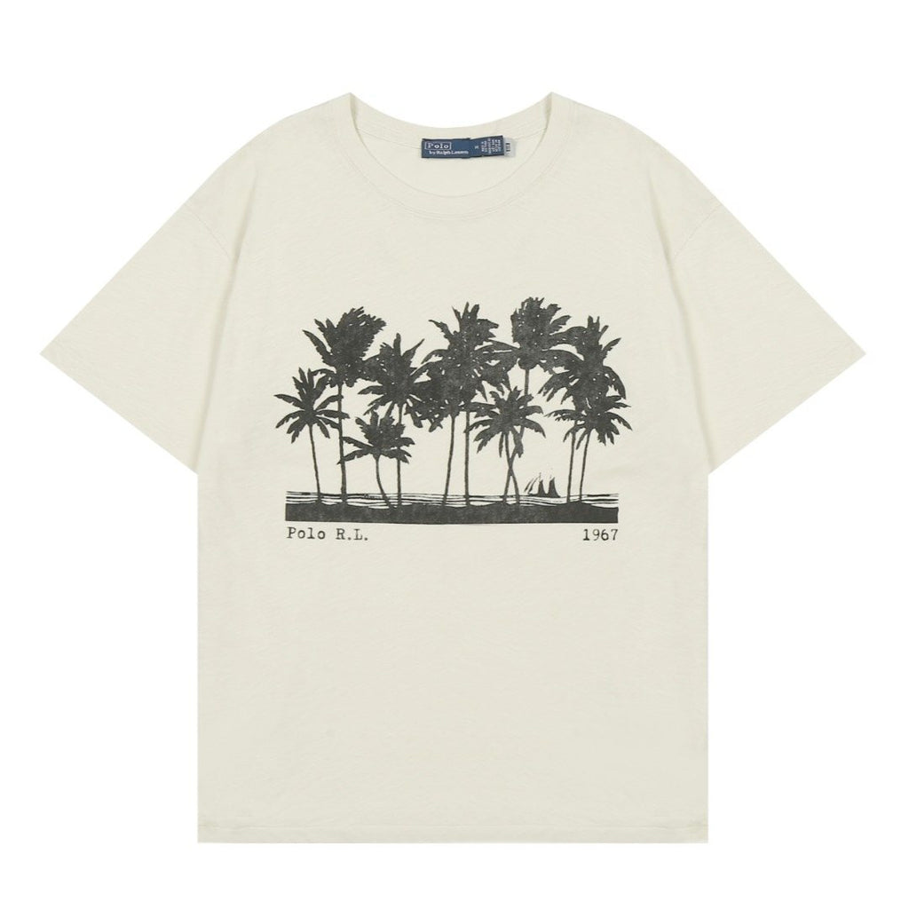 Ralph Lauren Palm Tree Slub Cotton T-Shirt