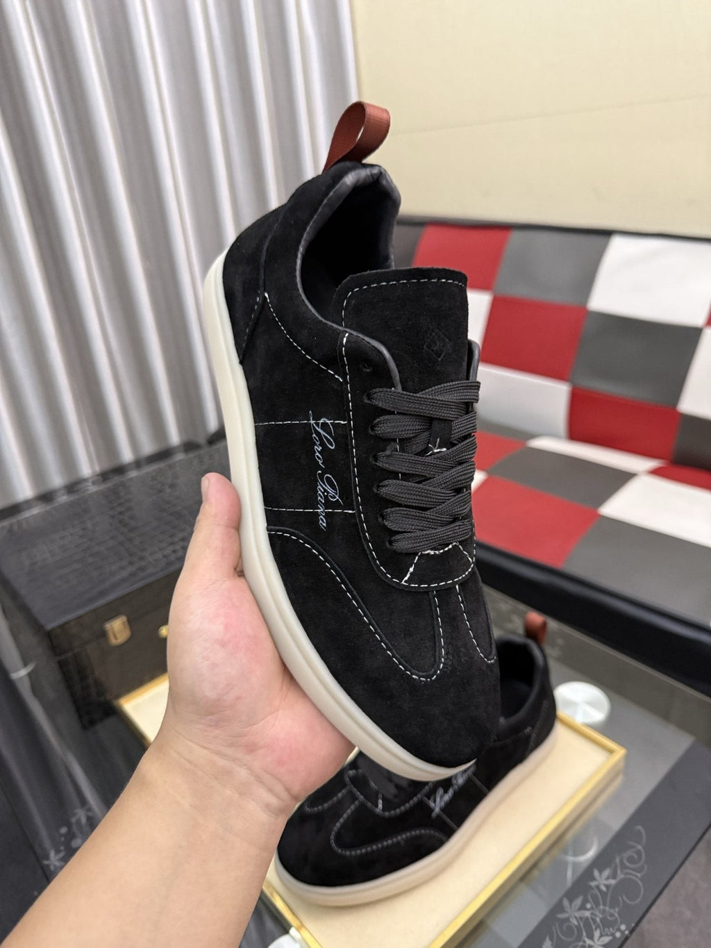 Loro Piana Low-Top Lace-Up Sneakers