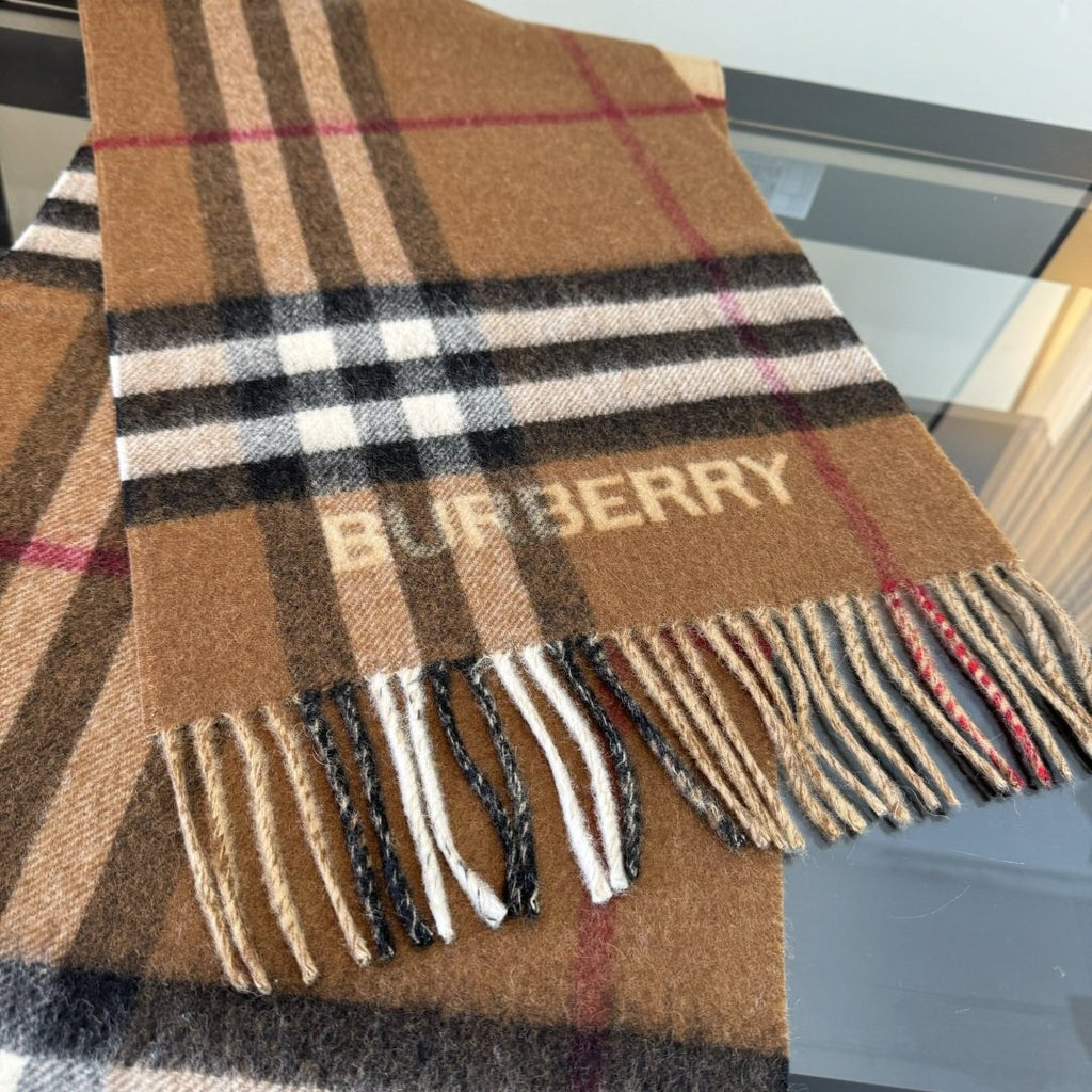 Burberry Fringed Plaid Scarf