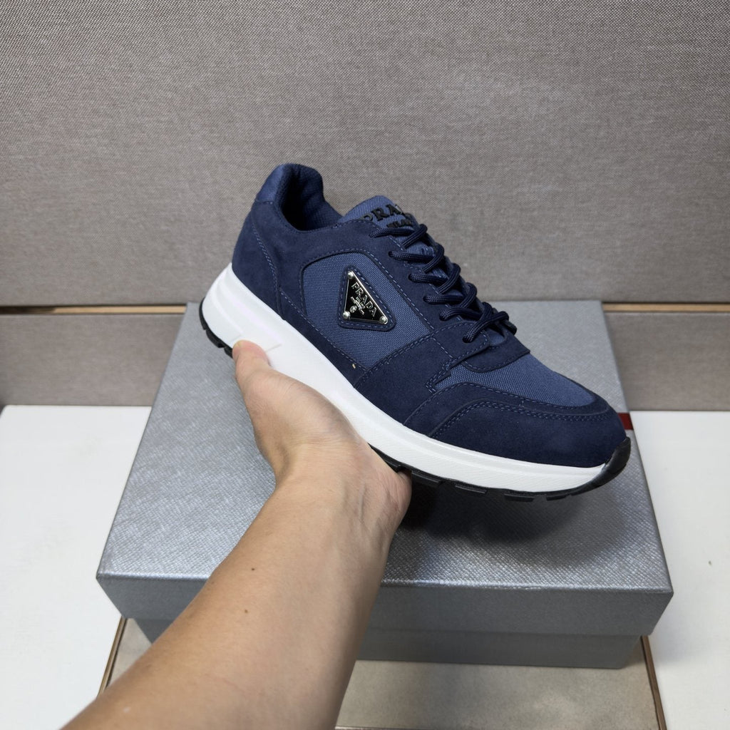 Prada Men's Paneled Low-Top Sneakers