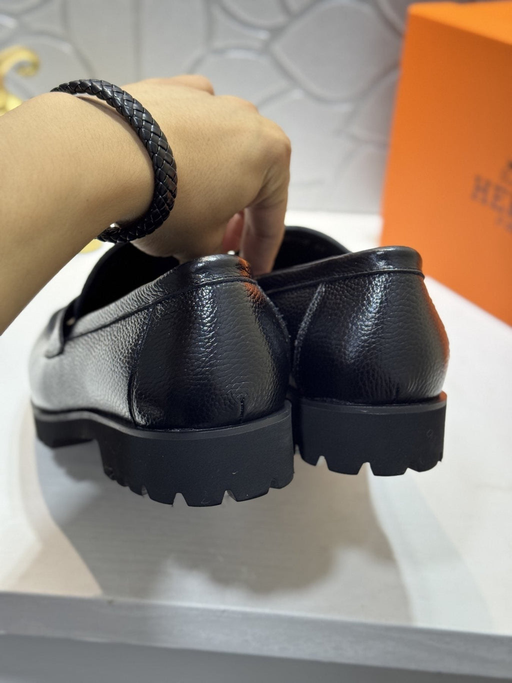 Hermès Men's H-Hardware Lug Sole Loafers