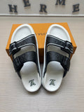 Louis Vuitton Double-Buckle Slide Sandals