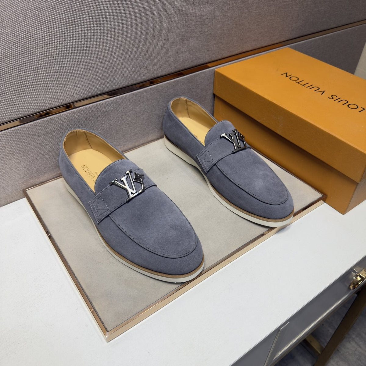 Louis Vuitton Metal-Accent Slip-On Loafers