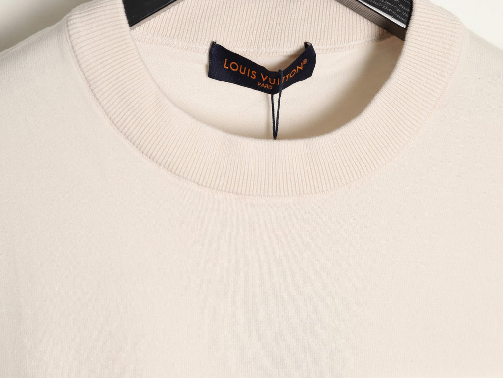 Louis Vuitton Jacquard Panel Short-Sleeve T-Shirt - Ecru
