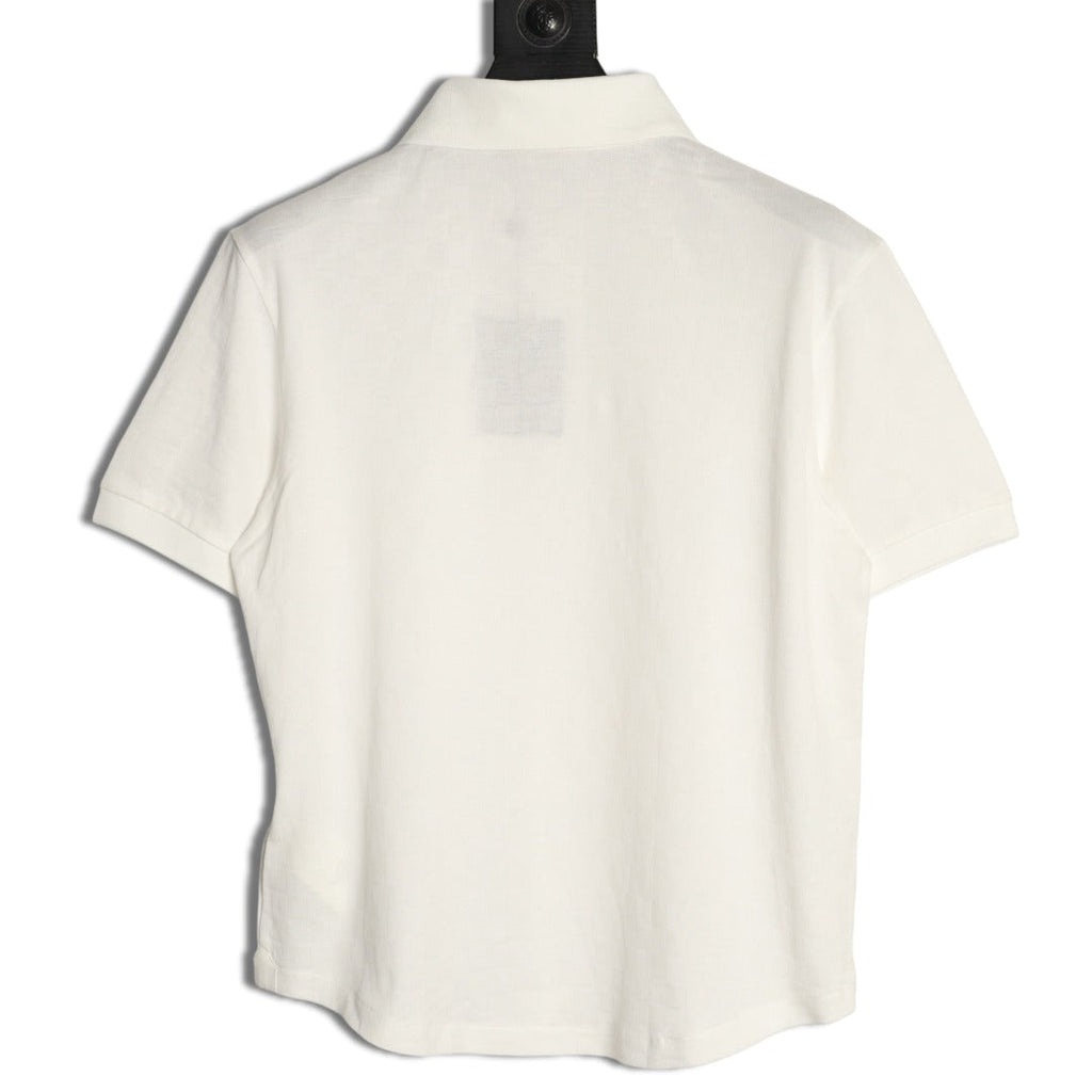 Louis Vuitton Hem-Tab Short-Sleeve Polo Shirt - Cream