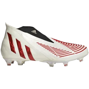 (ADID-GV7384) Adidas Predator Edge  Firm Ground Cleats [off white/vivid red/gold met.]