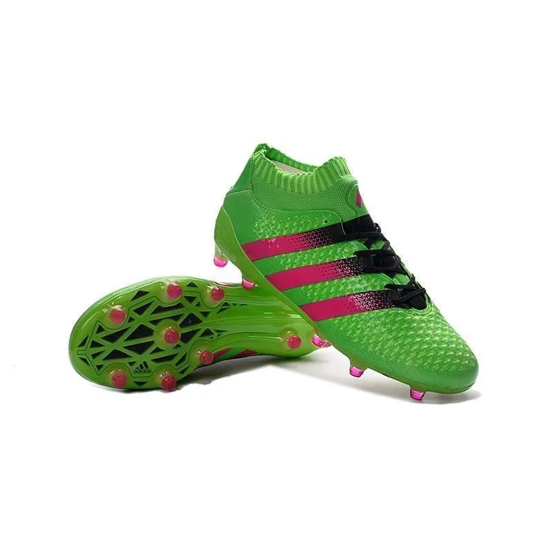 Adidas Ace 16.1 Primeknit FG Solar Green Pinkcore Black