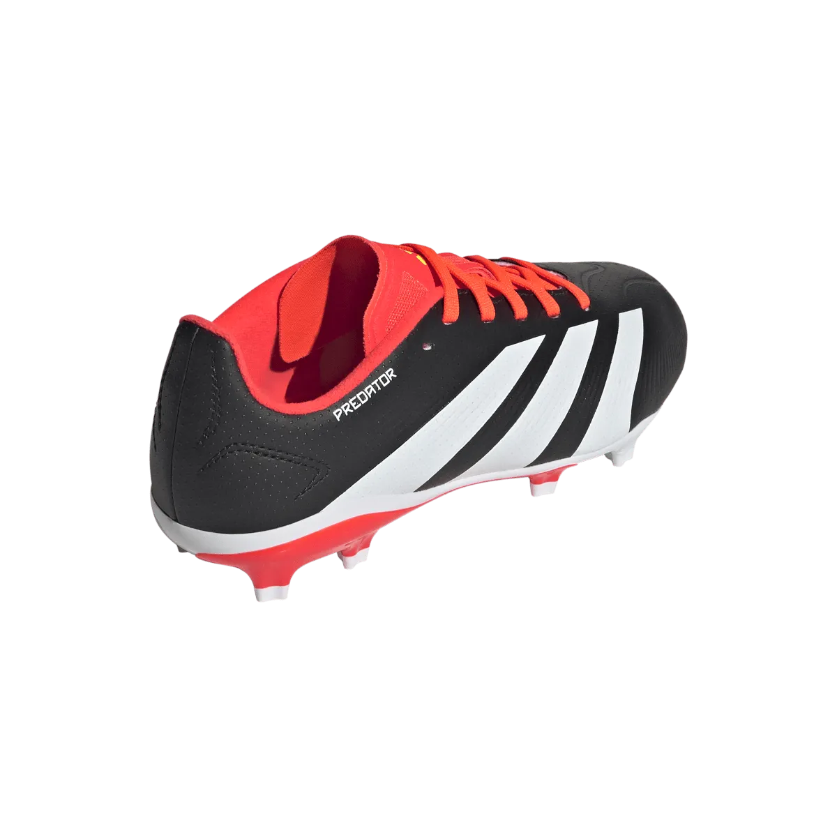 Adidas Predator League Firm Ground Junior Soccer Cleats IG7748 Black/Solar Red/White