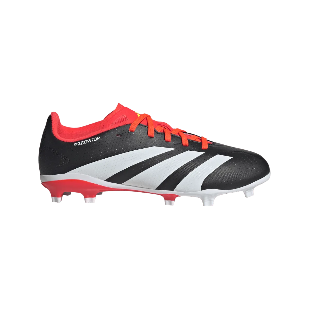 Adidas Predator League Firm Ground Junior Soccer Cleats IG7748 Black/Solar Red/White