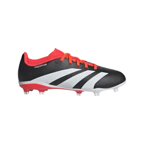 Adidas Predator League Firm Ground Junior Soccer Cleats IG7748 Black/Solar Red/White