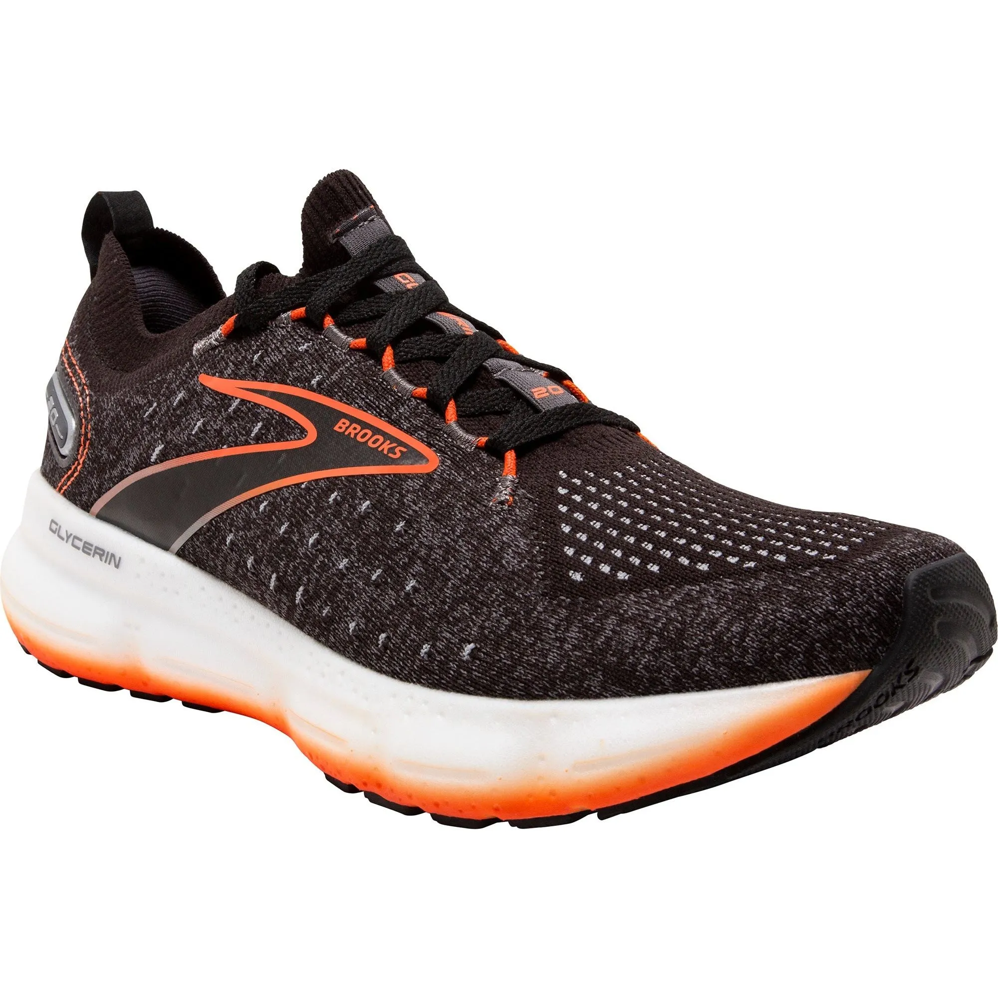 Brooks Glycerin StealthFit 20 Mens Running Shoes - Black