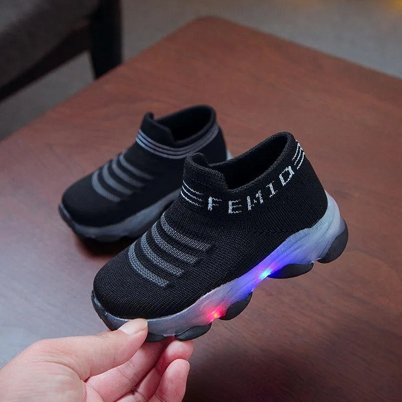 Kids Led Luminous Sport Run Sneakers