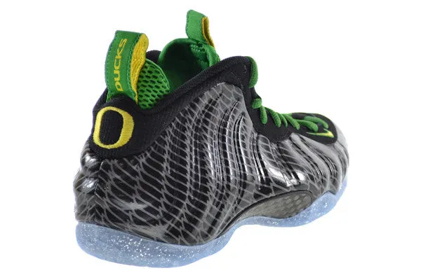 Nike Air Foamposite One PRM UO QS "Oregon Ducks" Men's Basketball Shoes Black/Yellow-Apple Green-Silver