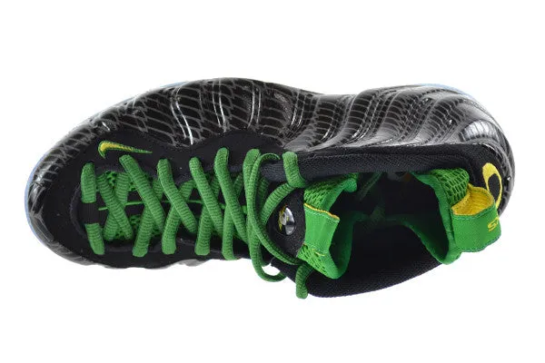 Nike Air Foamposite One PRM UO QS "Oregon Ducks" Men's Basketball Shoes Black/Yellow-Apple Green-Silver