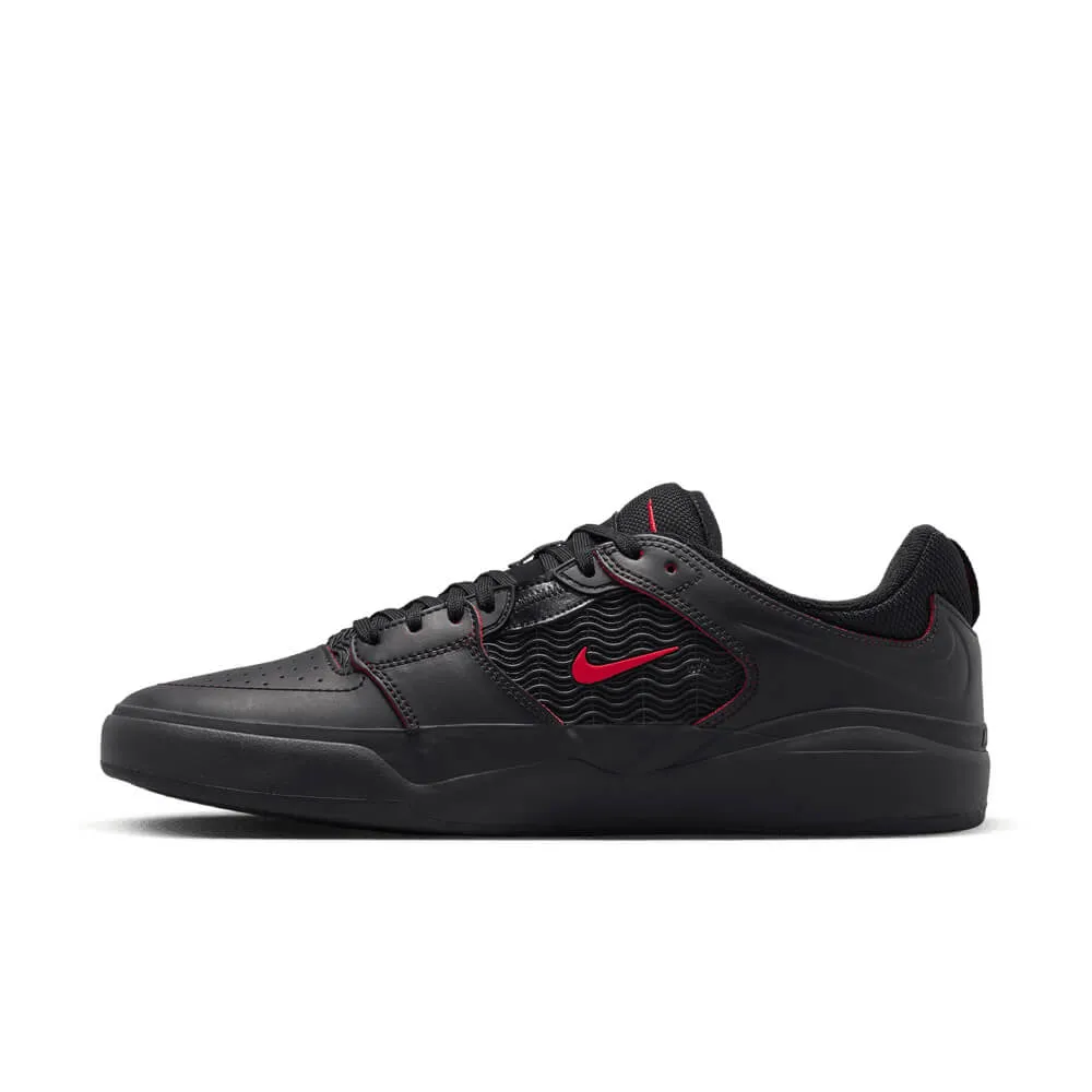 Nike SB Ishod Premium - Black Black Black University Red