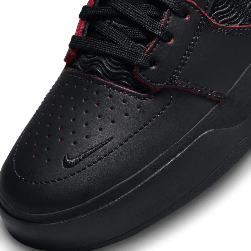 Nike SB Ishod Premium - Black Black Black University Red